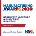 SME of the YEar Runner Up 2020 Make Uk Manufacturing Awards_Brandon Medical Co